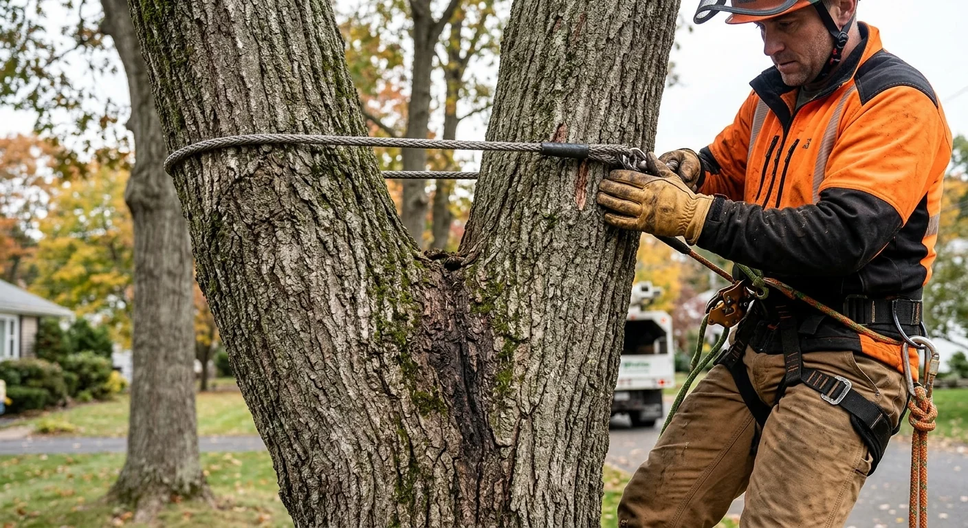 Included Bark Union Repair on Backyard Ash
