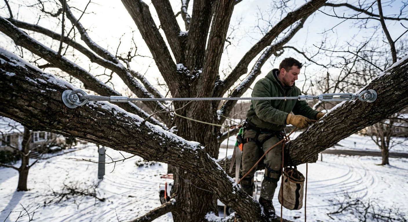 Ice-Damaged Canopy Restoration Cabling
