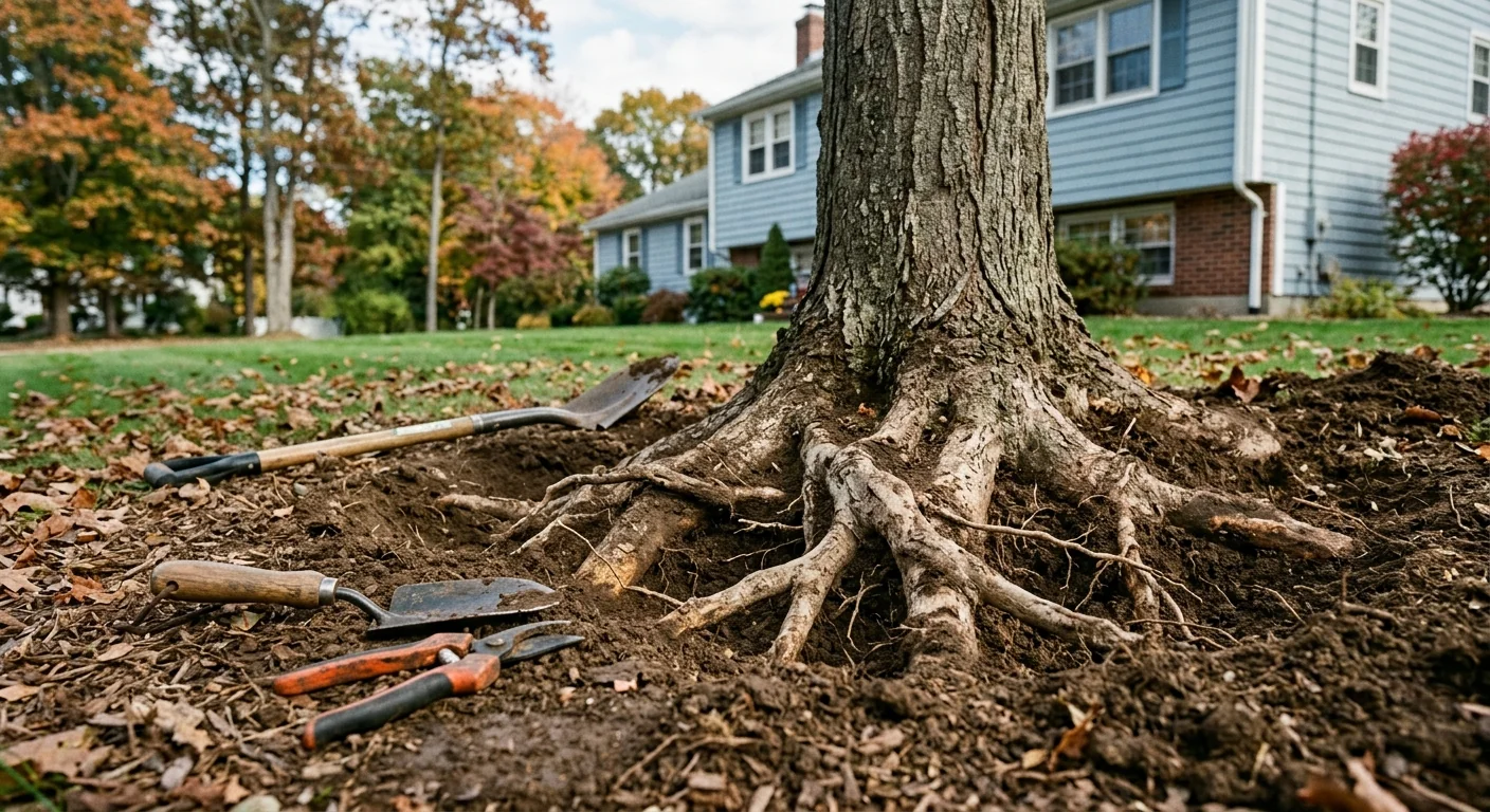 Girdling Root Correction on Front-Yard Maple