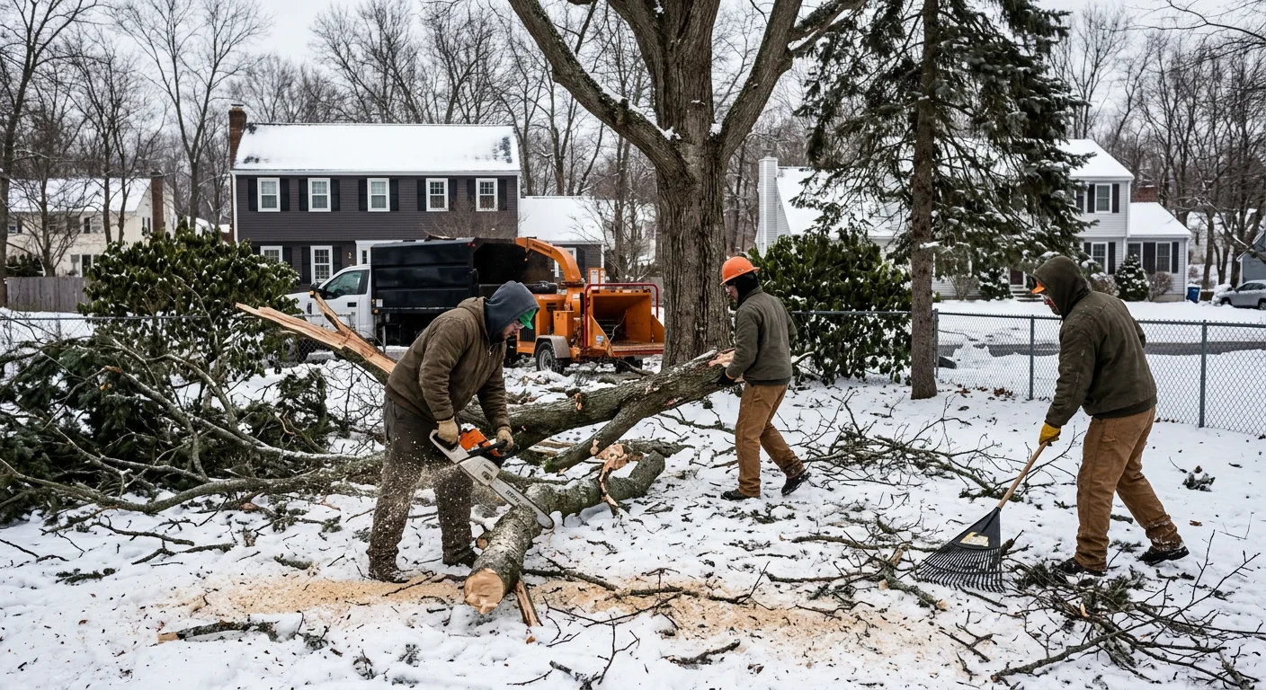 Storm Damage Cleanup After Heavy Ice Loading