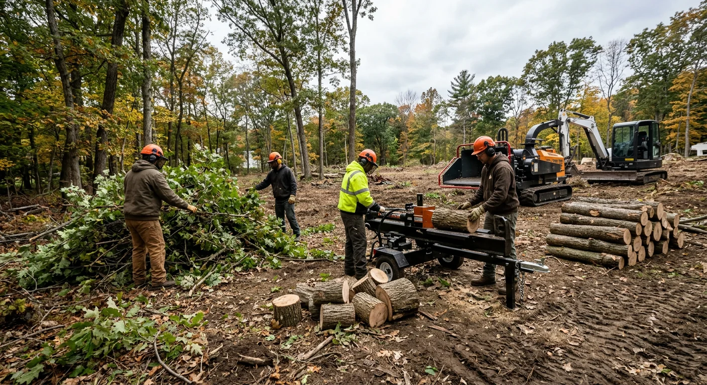 Land and Lot Clearing for a Meriden Building Site